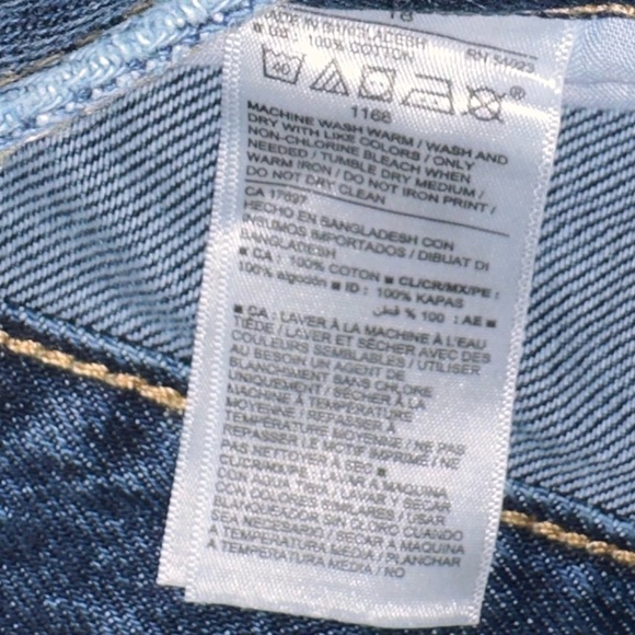 NWT Old Navy High Rise OG Straight Jeans Patched​​​ - Picture 6 of 7